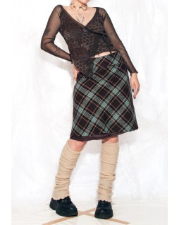 Teal and Brown Diagonal...